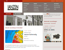 Tablet Screenshot of janzen-galerie.de